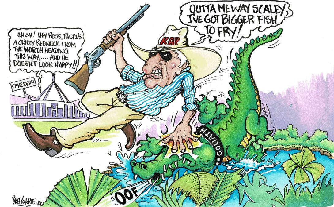 Bob Katter has no time for the party leadership, or even no time to wrestle with crocodiles, says Bret Currie.
