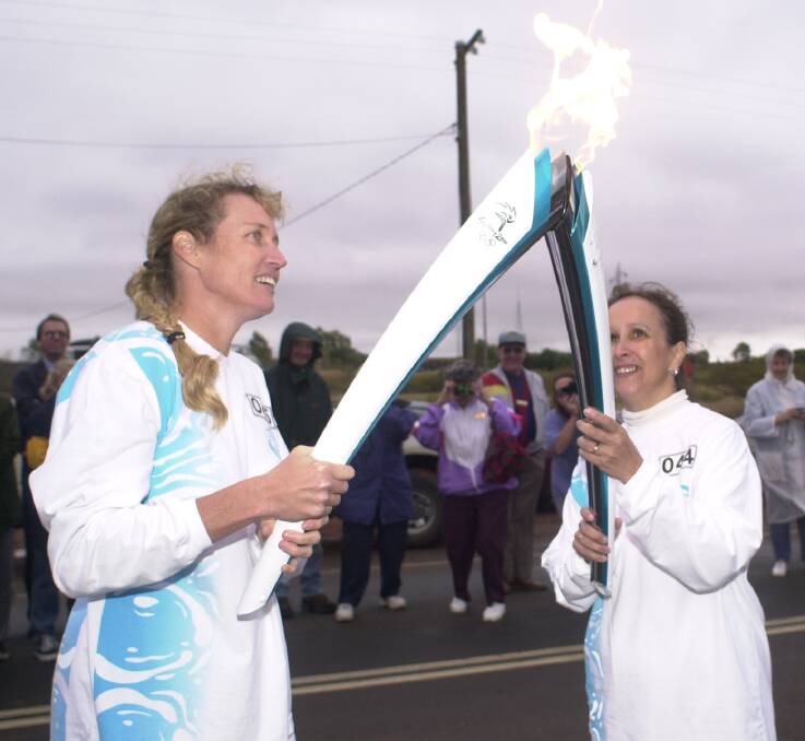 The Sydney Olympic relay hits Mount Isa on June 9, 2000.