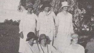Six of Emily McMahon's daughters. L-R Top ... Pearl Beaumont Florence Watson Ivy Pedwell Olive Darcy Heather Gordon Josephine Freckleton.