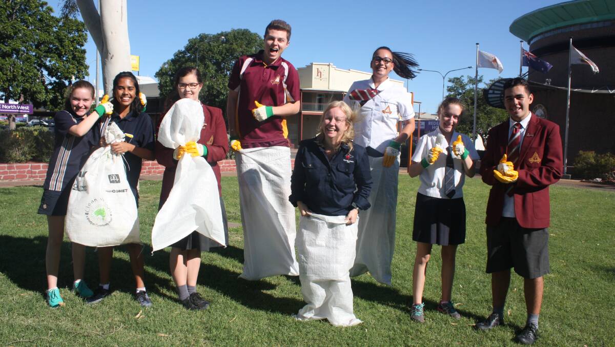 BAG IT: Cr Peta MacRae and the Mount Isa City Junior Council are gearing up for the Great Northern Clean Up on Sunday October 16.