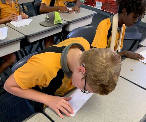 Cloncurry students take part in the program.