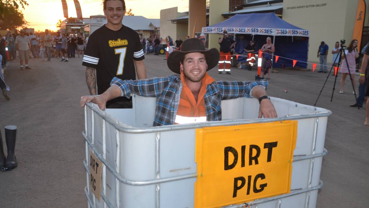 MINE HOST: The popular mine cart race will return for Cloncurry's Beat the Heat street party in September. Photo: Derek Barry