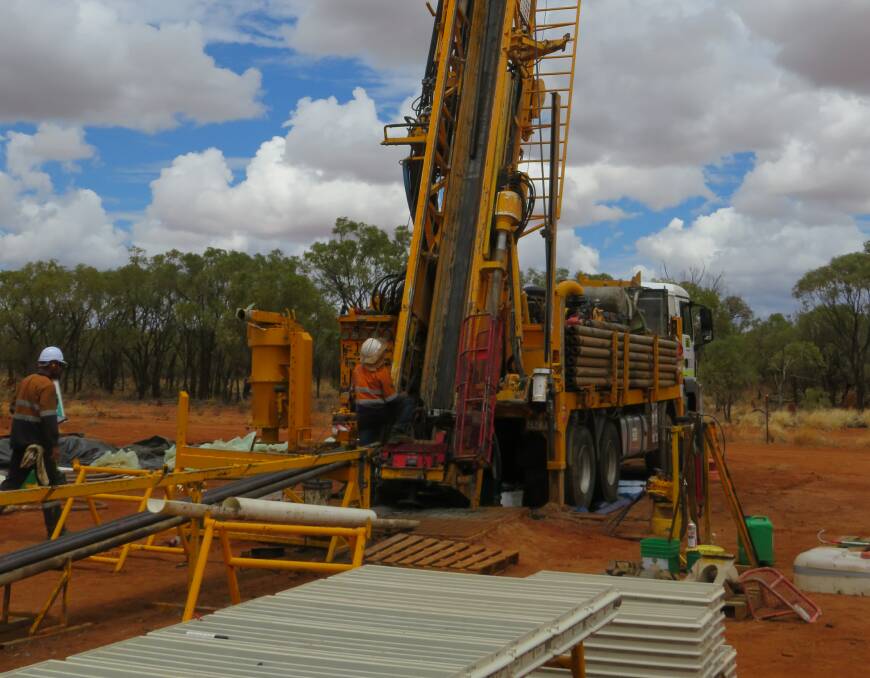 DRILL RIG: The Eloise joint venture has recommenced drilling at the Jericho copper discovery. Photo:supplied