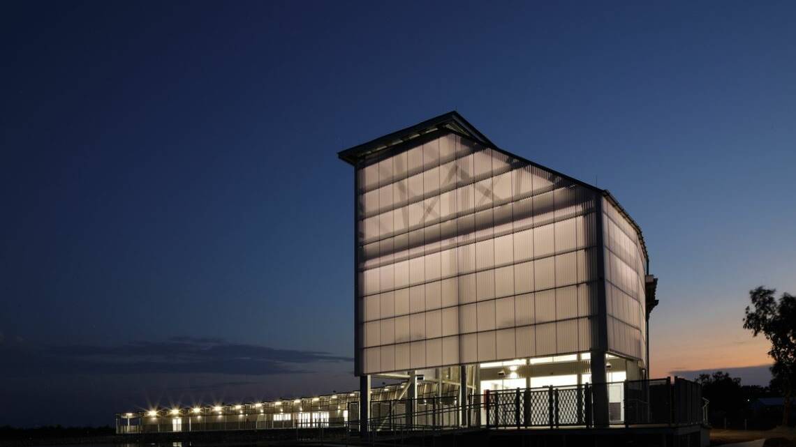 VISION SPLENDID: The Les Wilson Barramundi Discovery Centre designed by Bud Brannigan Architects. Photo: David Sandison