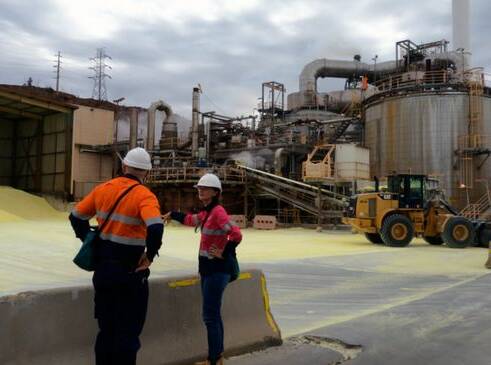 Claudia Brumme-Smith visits the IPL plant in Mount Isa.