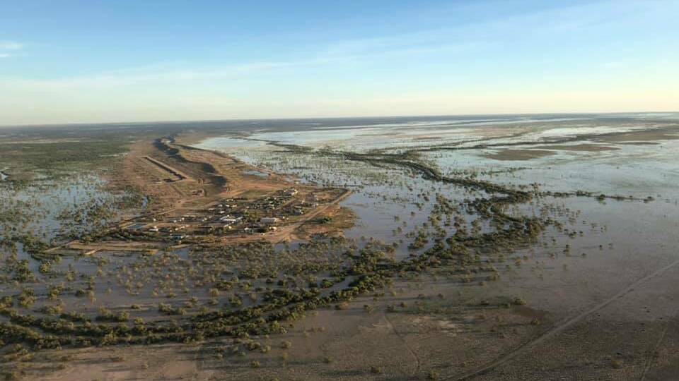 Bedourie has been cut off for two weeks. Photo via Diamantina Shire Council