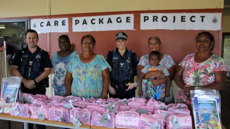 Doomadgee police delivered their supply of care packages to the Doomadgee Womens Shelter