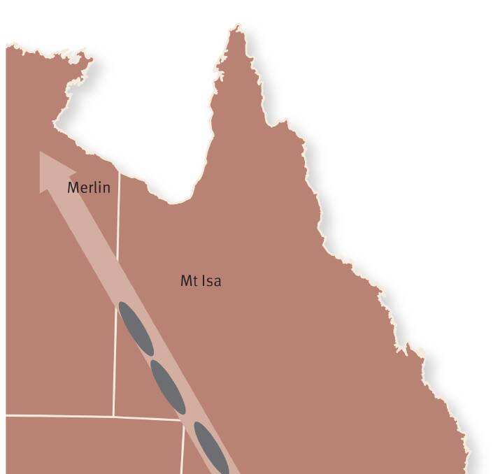 The Diamantina Minerals province stretches diagonally from northern NSW, north west Queensland and into NT.