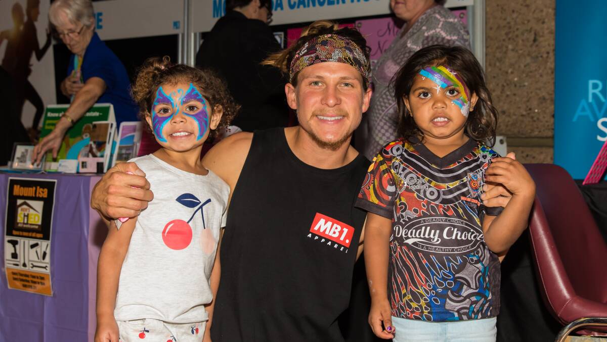 2017 Health Expo celebrity guest Jack Deadly Ninja Wilson greets fans at the Mount Isa Civic Centre.