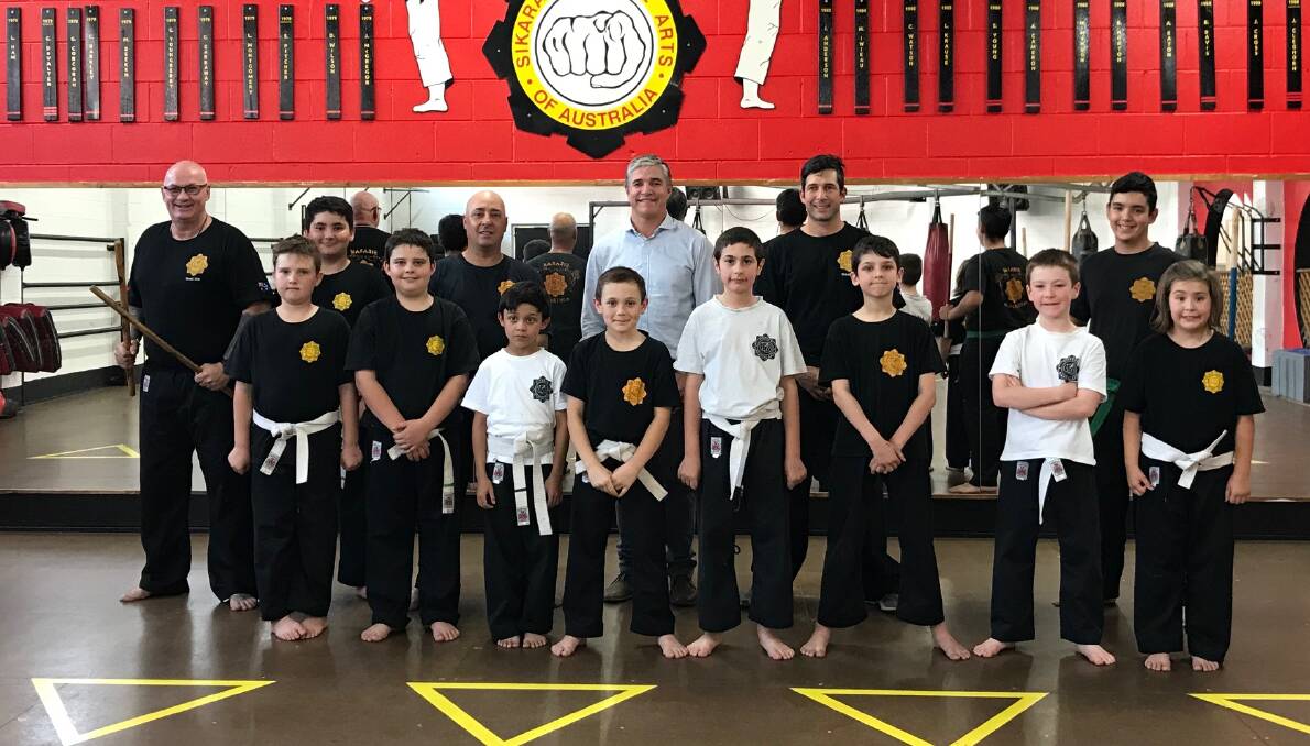 Sikaran Martial Arts (seen here with Robbie Katter) got $35,000 in Round 96 of the Community Gambling Benefit Fund.