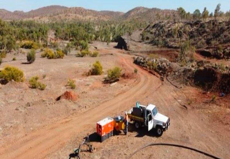 Current deep dewatering of the Mt Freda open cut mine.