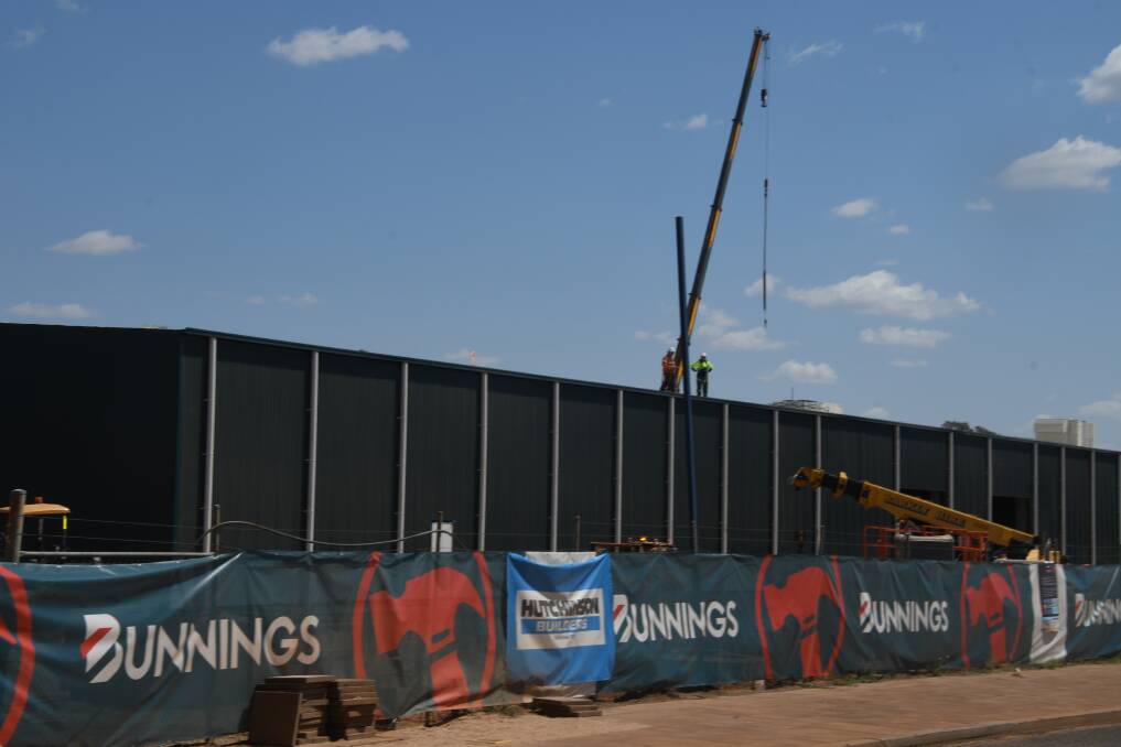 Bunnings say their new Mount Isa premises was on target to open in the new year as the new building take shape.