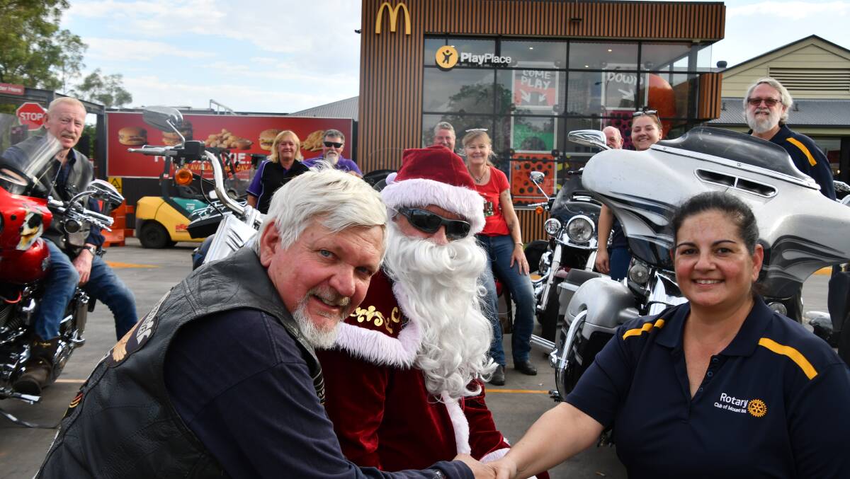 The Mount Isa Hogs, Santa and the Rotary Club of Mount Isa are supporting Ronald McDonald House in this year's toy run.