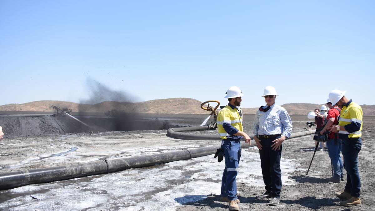 New Century uses a unique hydraulic mining system to extract zinc from the tailings.