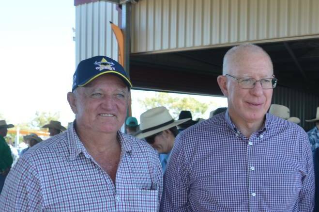 Mayor Jack Bawden with the Governor-General in Cloncurry in 2019.