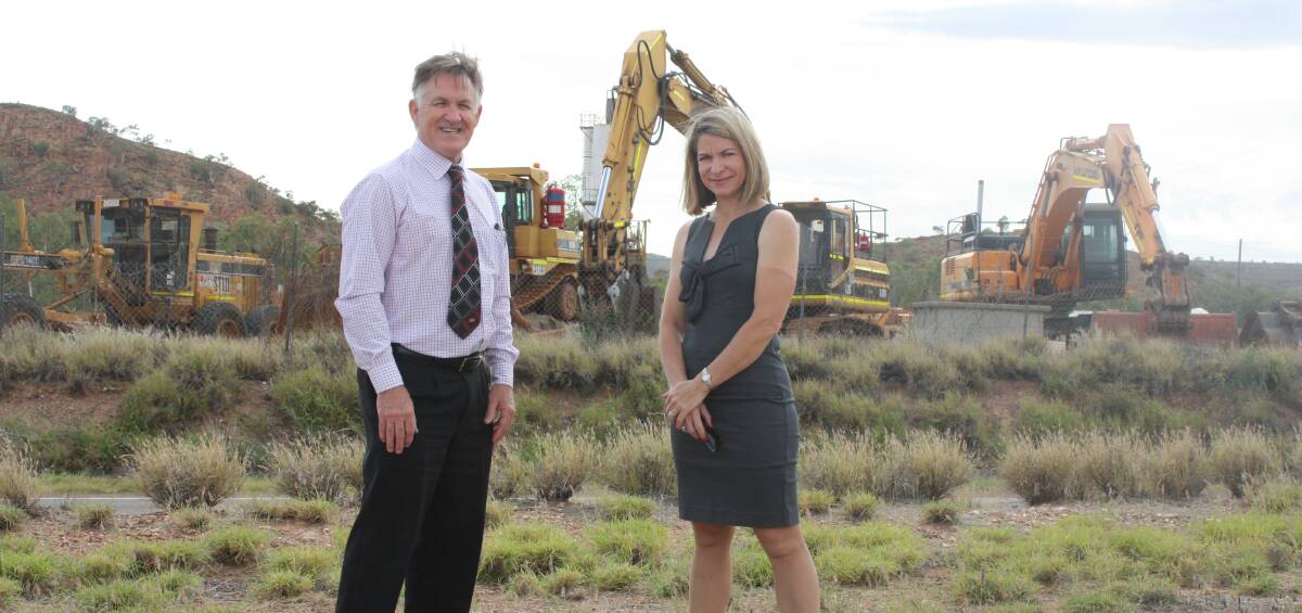 GO AHEAD: Deputy Mayor Phil Barwick and Mayor Joyce McCulloch say Mount Isa Council is investigating a major transport hub to be located in the city.
