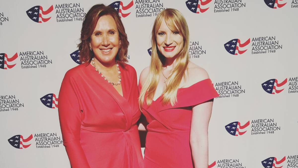 EXPORT: Emma Cillekens (right) with Australian businesswoman Jennifer Nason at the American Australian Association last year. Photo: supplied.