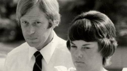 Michael and Lindy Chamberlain attend court in Darwin. Photo: North West Star archives.