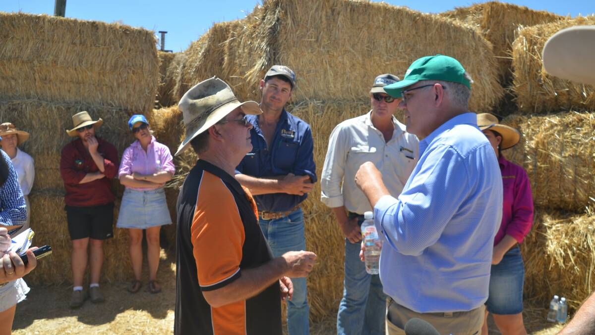 The PM visits Julia Creek after the floods.