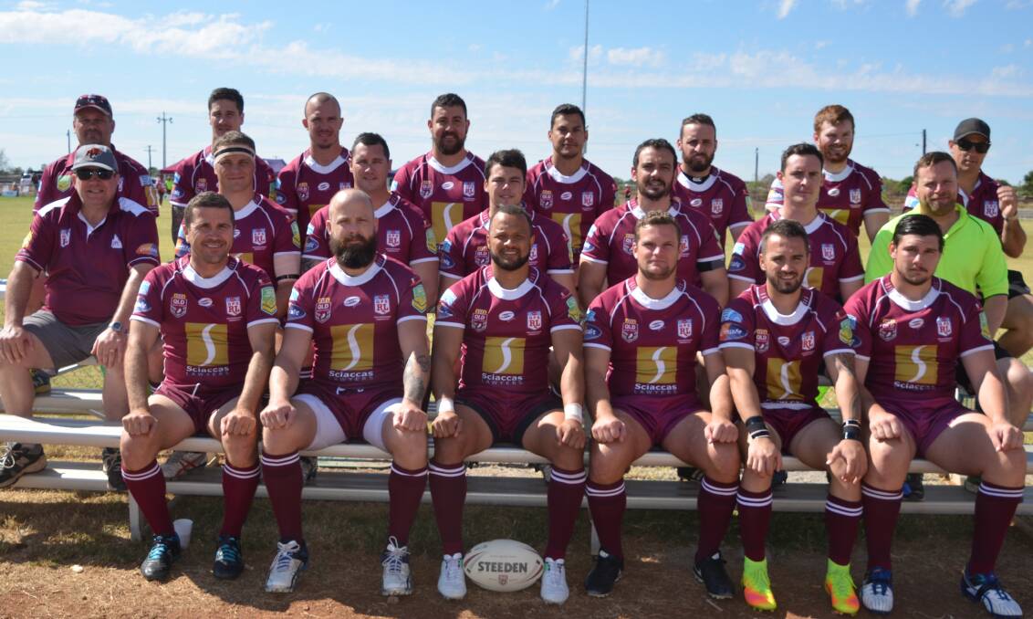 The Queensland Police rugby league team who took on a Northern Outback team on Saturday in Cloncurry.
