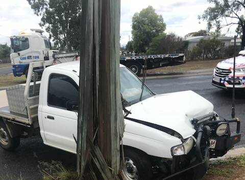 Ergon is concerned about the number of vehicles hitting power poles and wires.