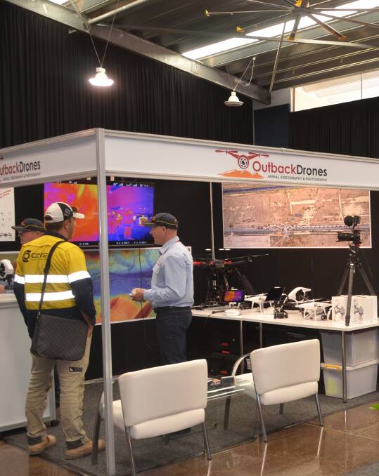 Outback Drones stall at MineX.