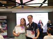 Glencore Mount Isa Mines' Roxanne O'Donnell (right) was a mentor in the program and is seen here with participant Ruby Gornall.