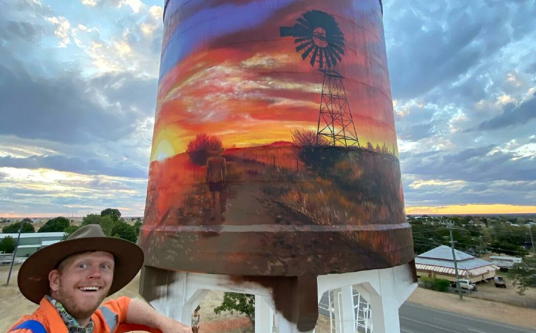 DRAPL posted this photo of another painted Hughenden tower. (Photo:Facebook)