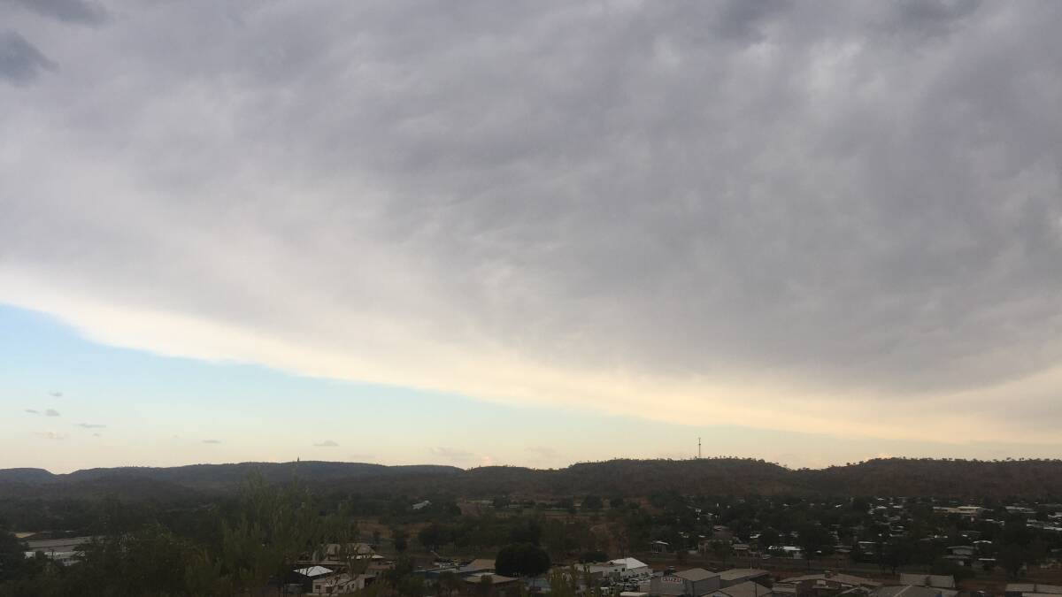 Clouds over Mount Isa on Friday but the town mostly missed out.