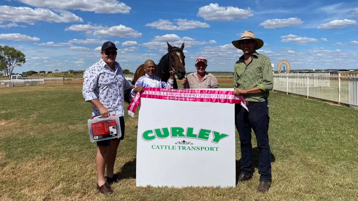 Winner of Race 4 Curley Cattle Transport QTIS Class 6 Plate Bold Sam ridden by Jeffrey Felix and trained by Jason Babarovich.
