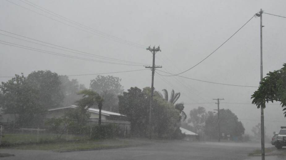 A thunderstorm hit Mount Isa Tuesday afternoon.
