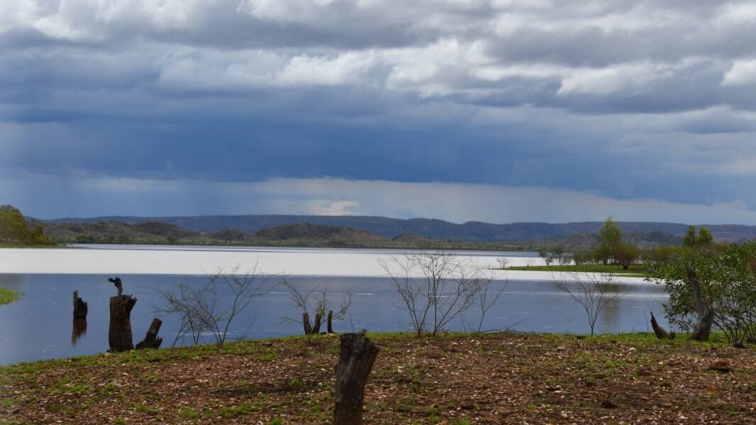 LOVELY SIGHT: Lake Moondarra is 92.8% full after recent rain. Photo: Derek Barry