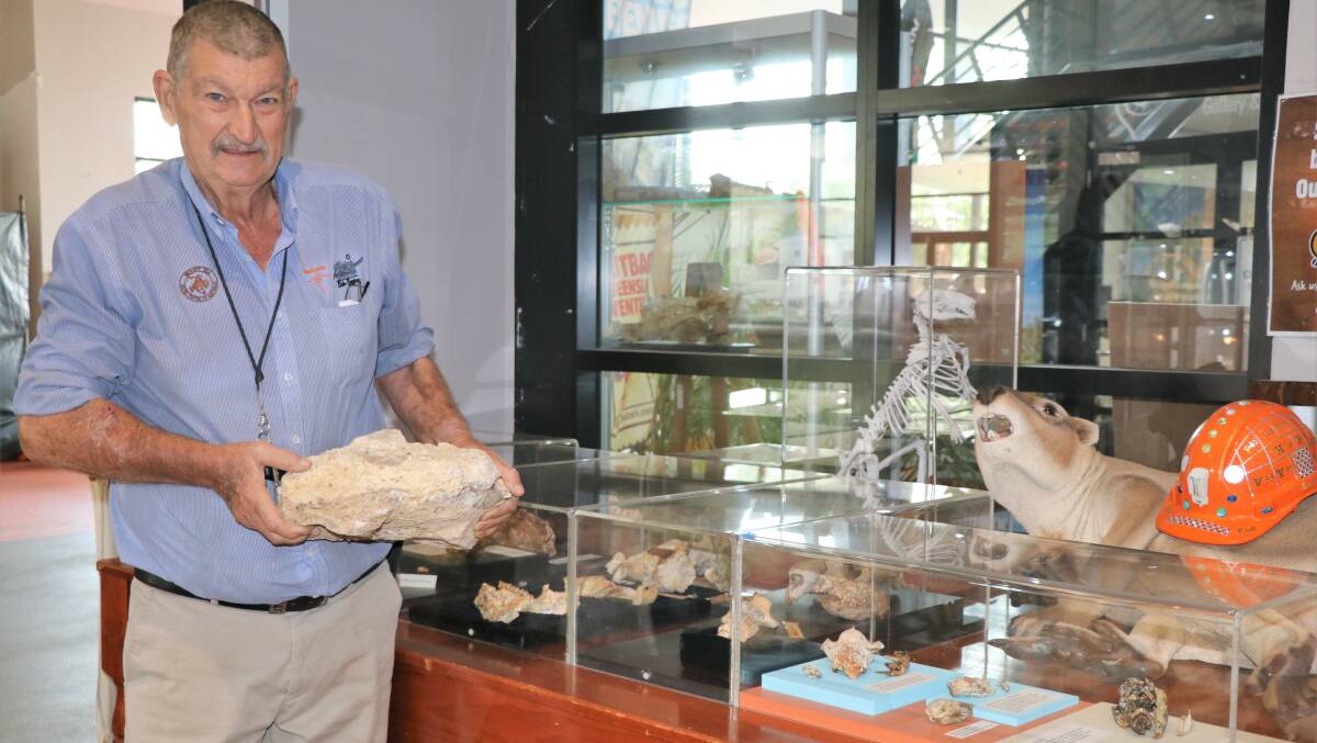 Outback at Isa Tour Guide Alan Rackham will continue his talks while the Riversleigh Fossil Centre is closed.