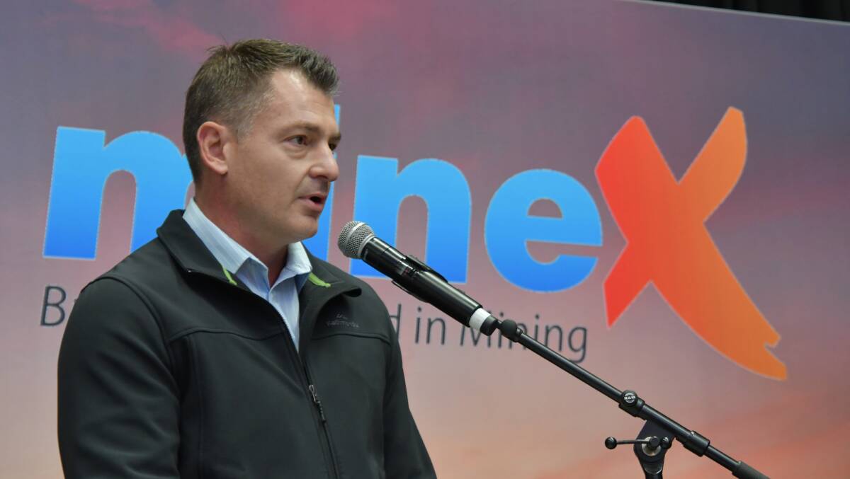 Clemens Engelbrecht, Supply Chain General Manager Glencore Queensland Metals, speaks at MineX