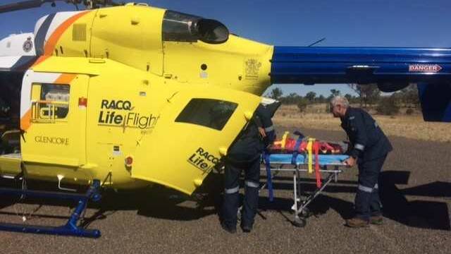 Chopper rescue for boy hurt in accident