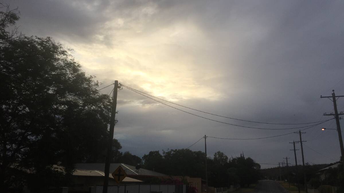 There was a few surprise April showers in Mount Isa on Saturday.