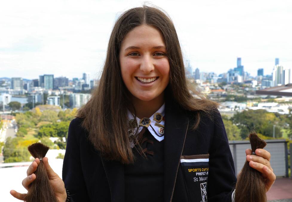 Year 12 boarding student Shanelle Flute from Hughenden has cut off her ponytail in a tribute to her grandmother.