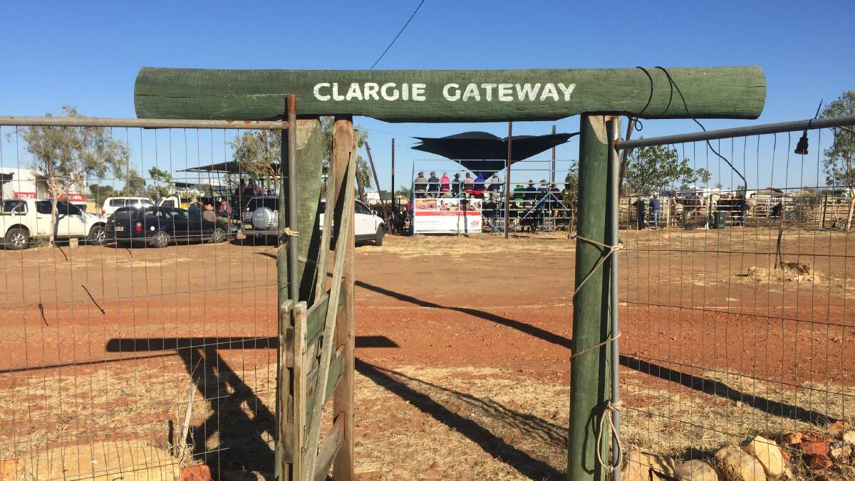 The gateway at the Camooweal Drovers Camp that leads to the bronco branding arena was named for Clargie Saltmere, former Rocklands stock camp manager.