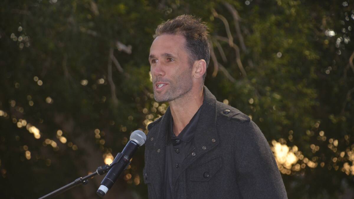 INSPIRATION: Mark Knowles talks at the Glencore Great Western Games opening last week.
