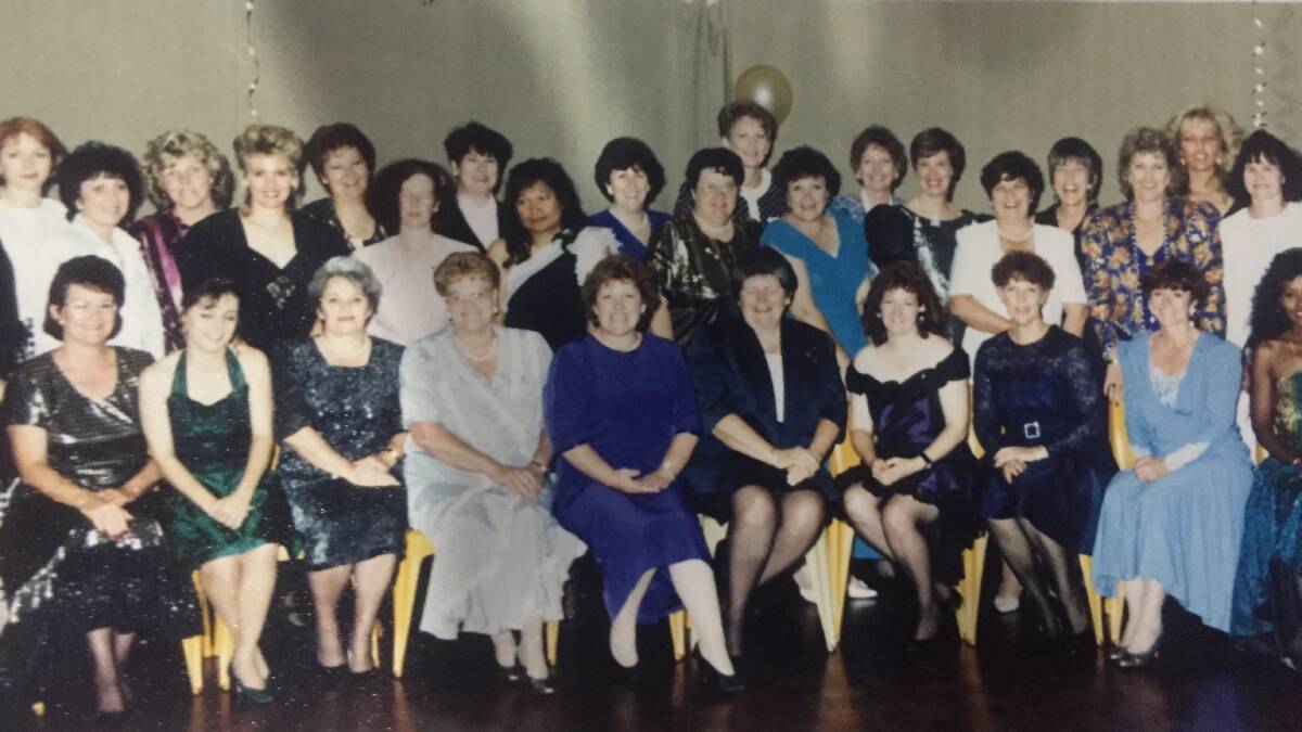 A photo of the original Mount Isa Zonta ladies 25 years ago.