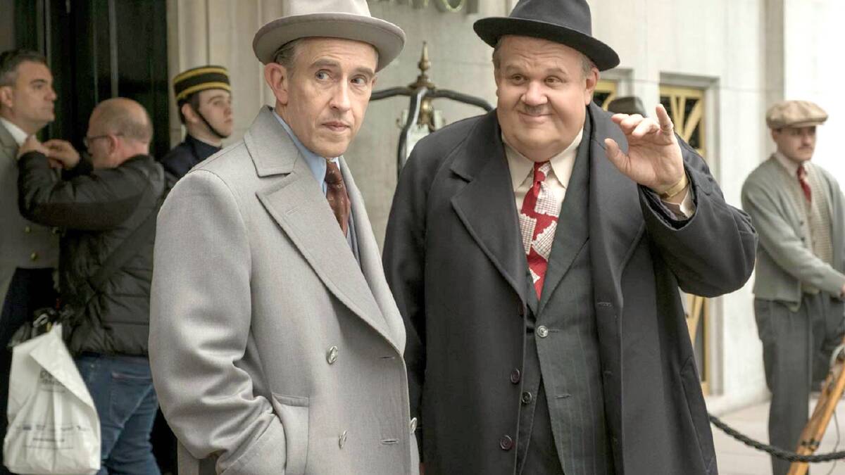 Steve Coogan as Stan Laurel and John C Reilly as Oliver Hardy in Stan and Ollie.