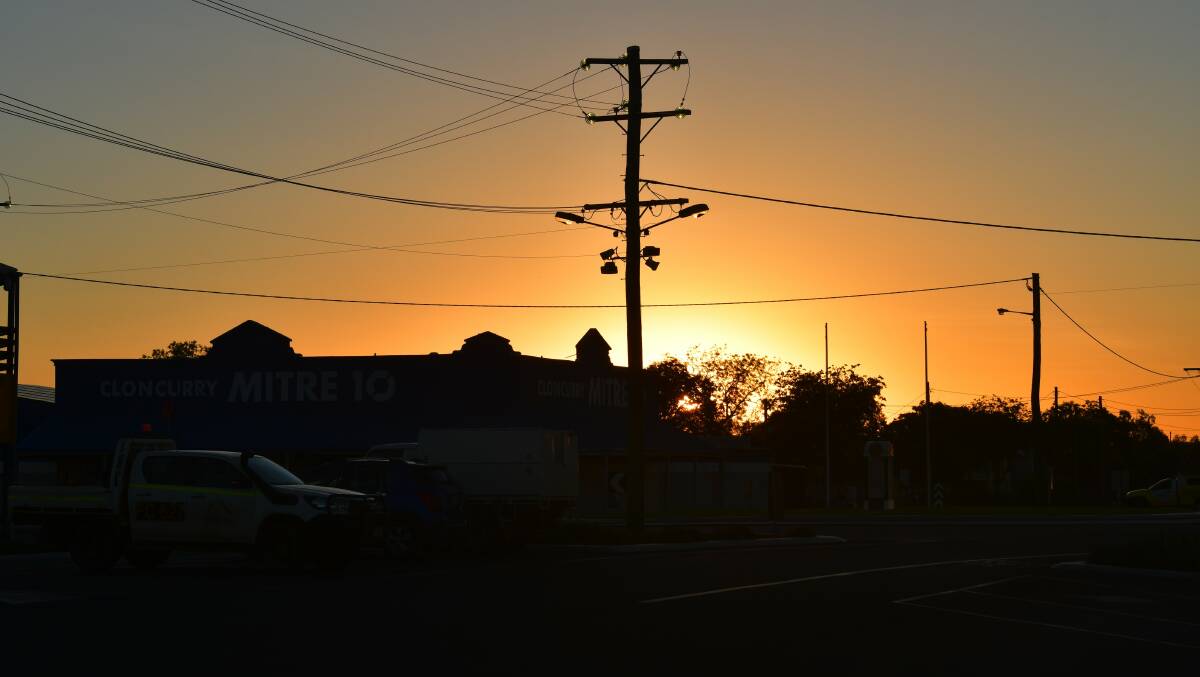 DUSK: The town of Cloncurry glows in the last night of sunset last week. Photo: Derek Barry