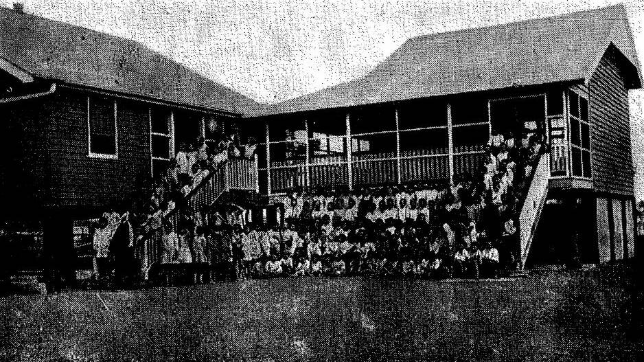 Children at the state school in June 1930.