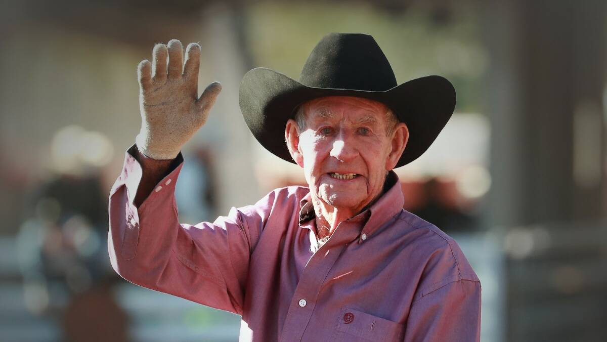 Bob Holder has been competing in rodeos for an incredible 76 years. Photo: Barry Richards