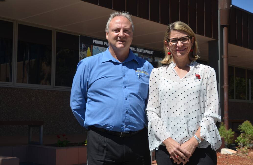 MEETING OF MINDS: Mayors Steve Edgington and Joyce McCulloch met in Mount Isa on Tuesday to discuss cross border cooperation.
