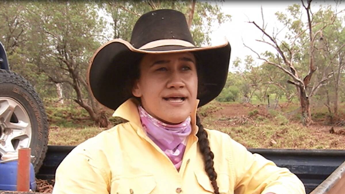 Video still shows interview with Taroom local Shaydie-Jane Campbell who is a Blaze Aid volunteer in the North West.