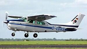 A Cessna 210 like this one was involved a fatal accident in Mount Isa on Sunday