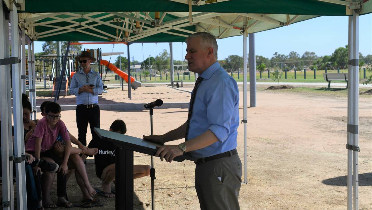 Deputy Prime Minister Michael McCormack (seen here in Hughenden recently) said the Government was taking "significant steps" to support affordable air services for regional Australia.
