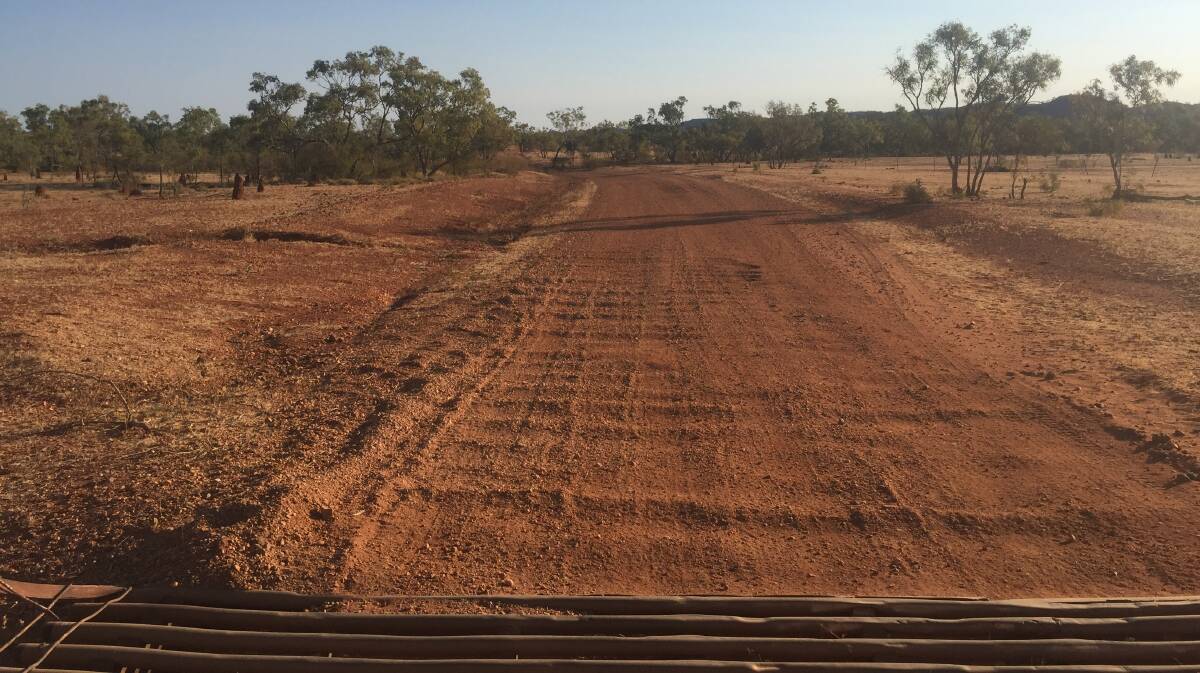 HARD ROAD: Bill Johnston says the Cloncurry section of the Isa-Duchess Rd has been unmaintained for two years.