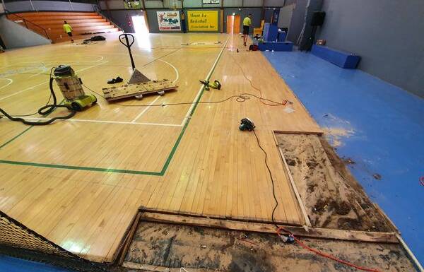Work in progress at the Basketball Stadium. Photo: MIBA